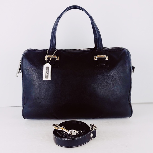 Coach Handbags - Coach Black Leather Taylor Satchel Shoulder Bag